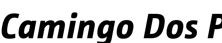 Camingo Dos Pro Extra Bold Italic Yazı tipi ücretsiz indir